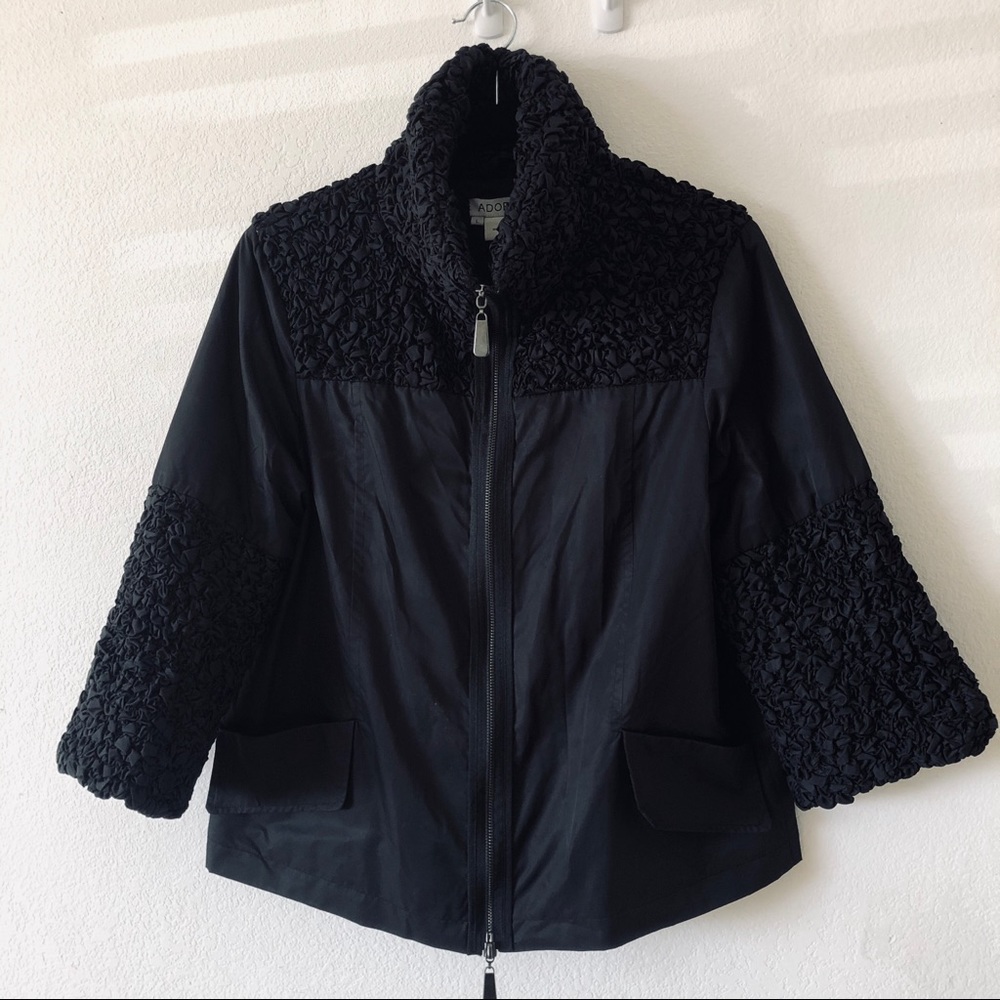 Vintage Wide collar and sleeves jacket